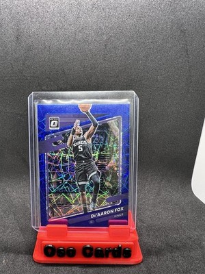 2021-22 Panini Donruss Optic De'Aaron Fox Blue Velocity Laser #85 Kings