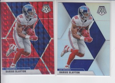 2020 Mosaic DARIUS SLAYTON Silver + True Red Prizm Giants #152