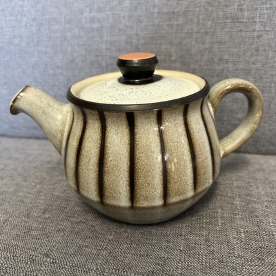 Vintage Denby Studio 3/4 Pint kleine Teekanne beschädigtes Steinzeug 10,5 cm