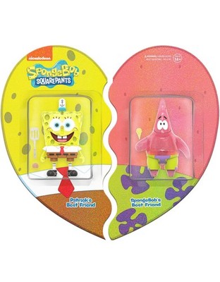 Super7 Spongebob Squarepants Spongebob and Patrick BFF 2-Pack 3.75 in