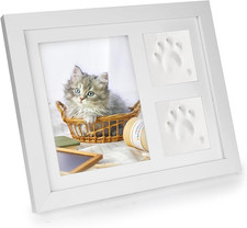 Set Impronta Zampa Cane E Gatto Cornice Commemorativa per Animali Domestici Corn
