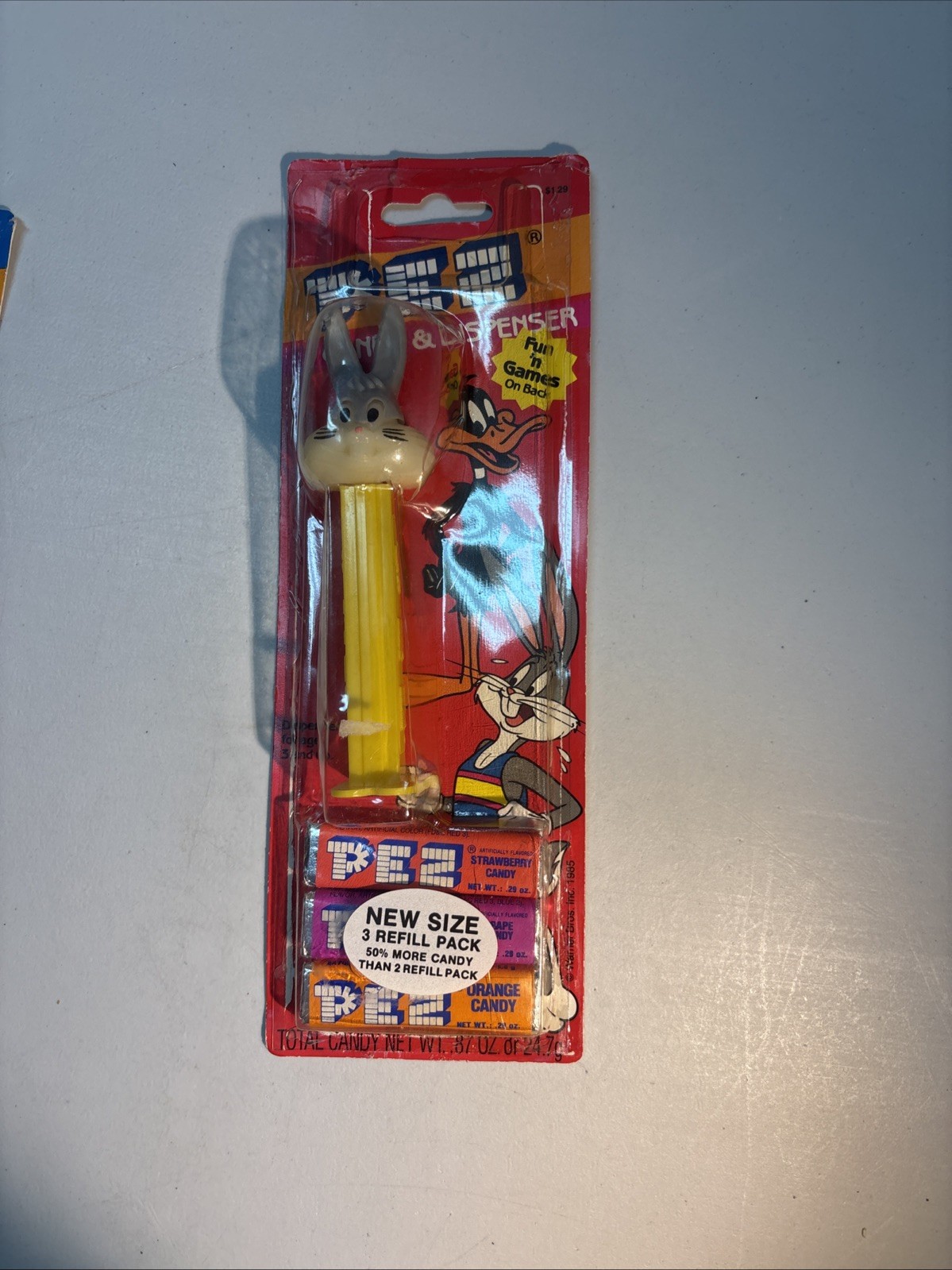 Lot of four mixed Pez Dispensers in the original packaging, see description