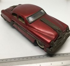 Amar Toys Minister Tin Deluxe Car 🚘 Red India anni 50/60 originale usato.