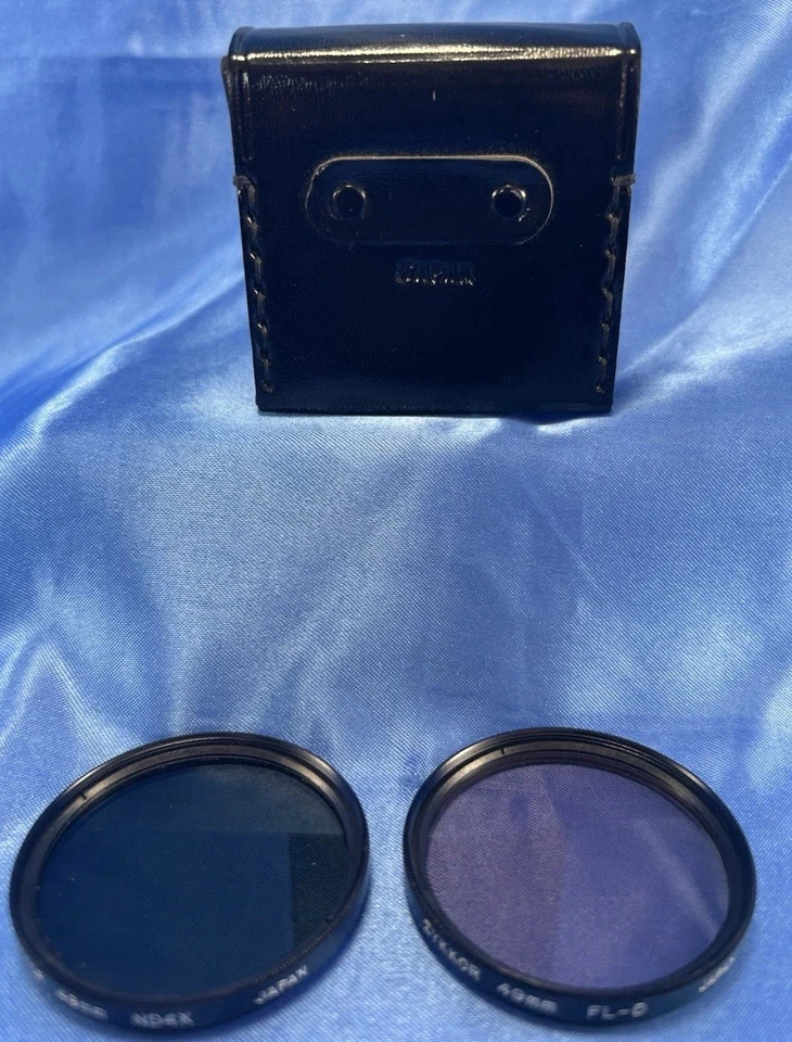 ZYKKOR 49mm TINTED NEUTRAL DENSITY CAMERA FILTERS ND4X & FL-D WITH CASE - Image 2 of 3