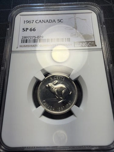 1967 Canada 5 Cents — photo from another recent sale