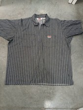 Ben Davis Men's Short Sleeve Color Striped 1/2 Zip Shirt