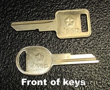Jeep Key Blanks Nos 1985 1986 1987 1988 1989 Cj Wranglerwagoneer Comanchee Jeep Key Blanks Nos 1985 1986 1987 1988 1989 Cj Wranglerwagoneer Comanchee