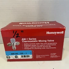 Honeywell AM-1 Series 1/2" Thermostatic Mixing Valve