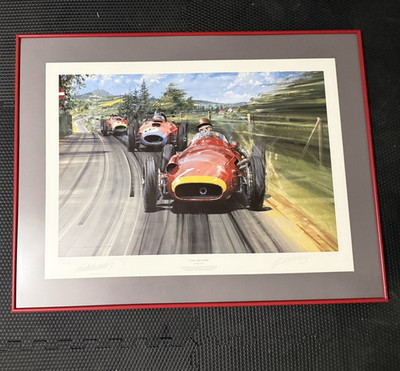 Fangio the maestro Signed by Juan fangio and Nicholas watts, Framed 223/500