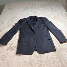 Jos A Bank Travelers Collection 100 Wool Blazer Navy Tailored Mens 42R Jacket