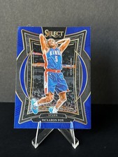2024-25 Panini Select #3 De'Aaron Fox Blue Prizm