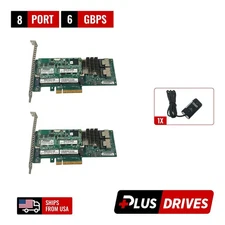 Lot of 2 HP P420 8 Ports 6Gbps SAS/SATA PCIe 3.0 x8 Raid Controller 1GB w/ BBU