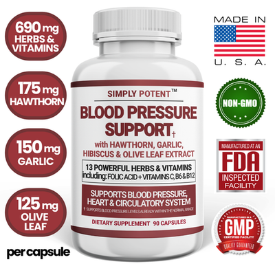 #ad Blood Pressure Support Vitamins 13 HerbsVitamins 3 month Supply 90 Servings $24.99