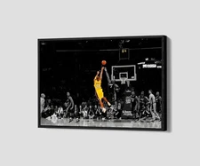 Kobe Bryant The Last Shot Wall Art Los Angeles Lakers Poster