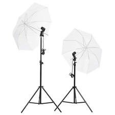 Vidaxl Kit per Studio Fotografico con Set di Luci e Fondale 