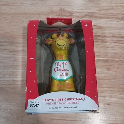 Baby First Christmas Rattle Ornaments 2018