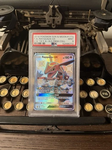 Pokémon Rayquaza GX Alternate Art Promo Full Art Holo PSA 9 177A/168