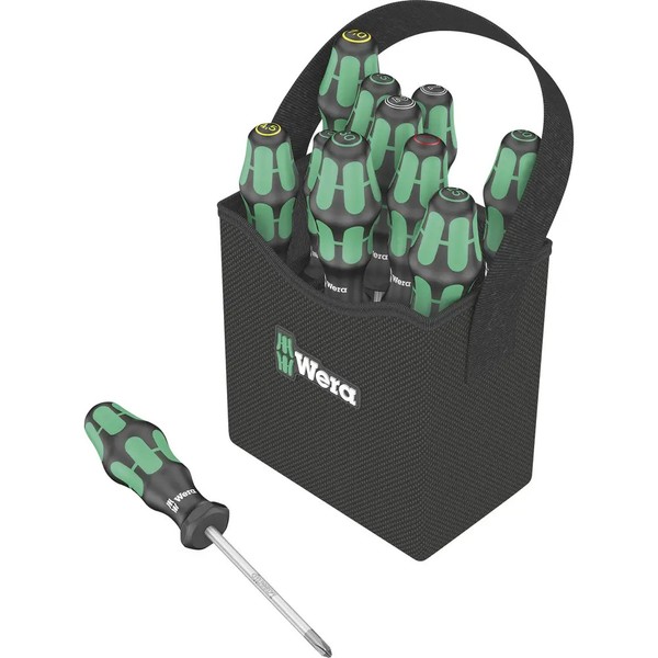 Wera Kraftform 2Go 300 Werkstatt Schraubendreher-Set 11Teilig Schlitz,-image