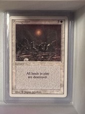 Armageddon, Magic: The Gathering White Sorcery Card Jesper Myrfors English