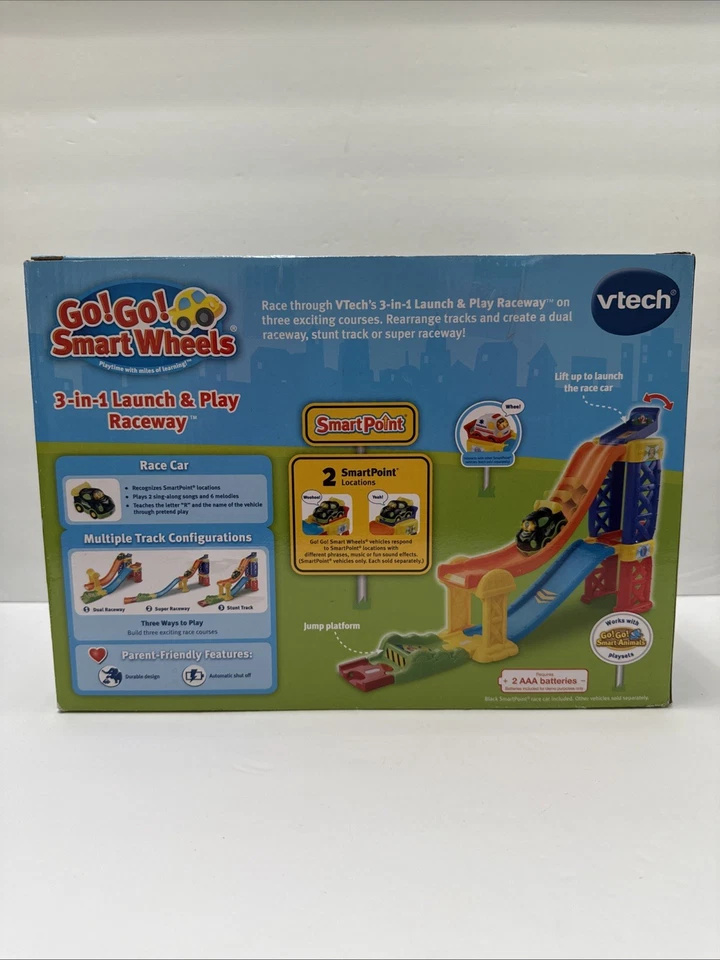 Vtech Go Go Smart Wheels 3 in 1 Launch and Play Raceway Factory Sealed Brand New - Image 3 of 4