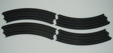 AURORA TOMY AFX 18" 1/8 CURVE TRACKS  4 PC NOS  WORKS W/ RACEMASTERS, AW