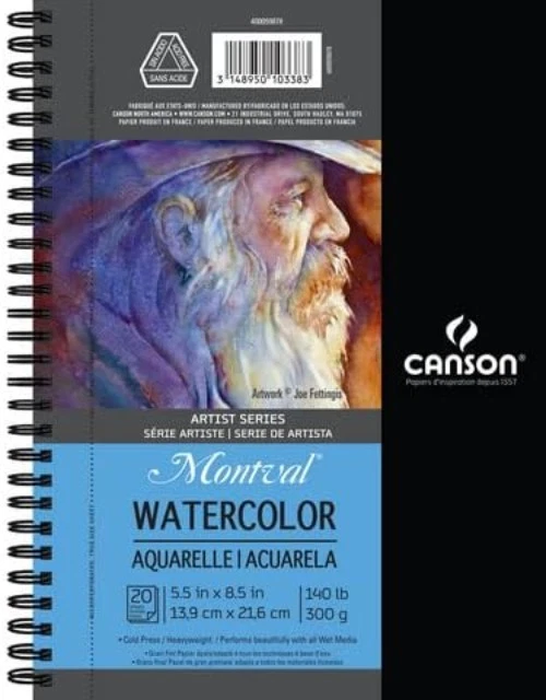 Micro-Perforated Watercolor Paper Pad 5.5x8.5” - Ideal for Sketching - image 2 of 2