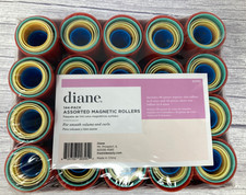 DIANE Hair Rollers Curlers 144 Pack Assorted Magnetic Multi Size Set New Sealed