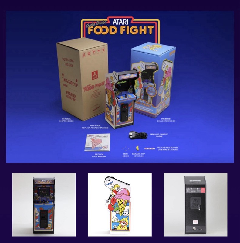 Replicade FOOD FIGHT Original Ltd 1st Edition 1/6 Scale 12" Mini Arcade - NEW