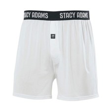 Stacy Adams Comfortblend Boxer Shorts in White - Regular Sizes