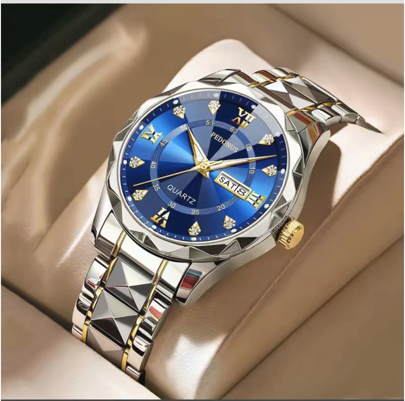 Waterproof Men Watch Stainless Steel Quartz Luminous Classic Business Wristwatch