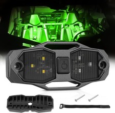 Universal Roll Bar Mount Dome Light, UTV Interior Light Utility White/Green