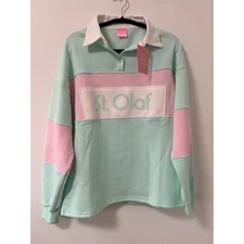 The Golden Girls x Cakeworthy St Olaf Colorblock Rugby Shirt Sweatshirt