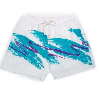 Double Gulp Kennedy Swim Trunks Men s Size Medium Jazz Design Drawstring Waist