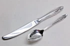 STRADIVARI STERLING SILVER YOUTH SPOON & KNIFE-SO ORNATE 1939 WALLACE
