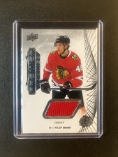 2022-23 UD Premier Rookies #109 FILIP ROOS RC Rookie RED Patch Jersey Chicago