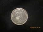 1891 seated liberty dime, VF to XF full "Liberty" 90% silver
