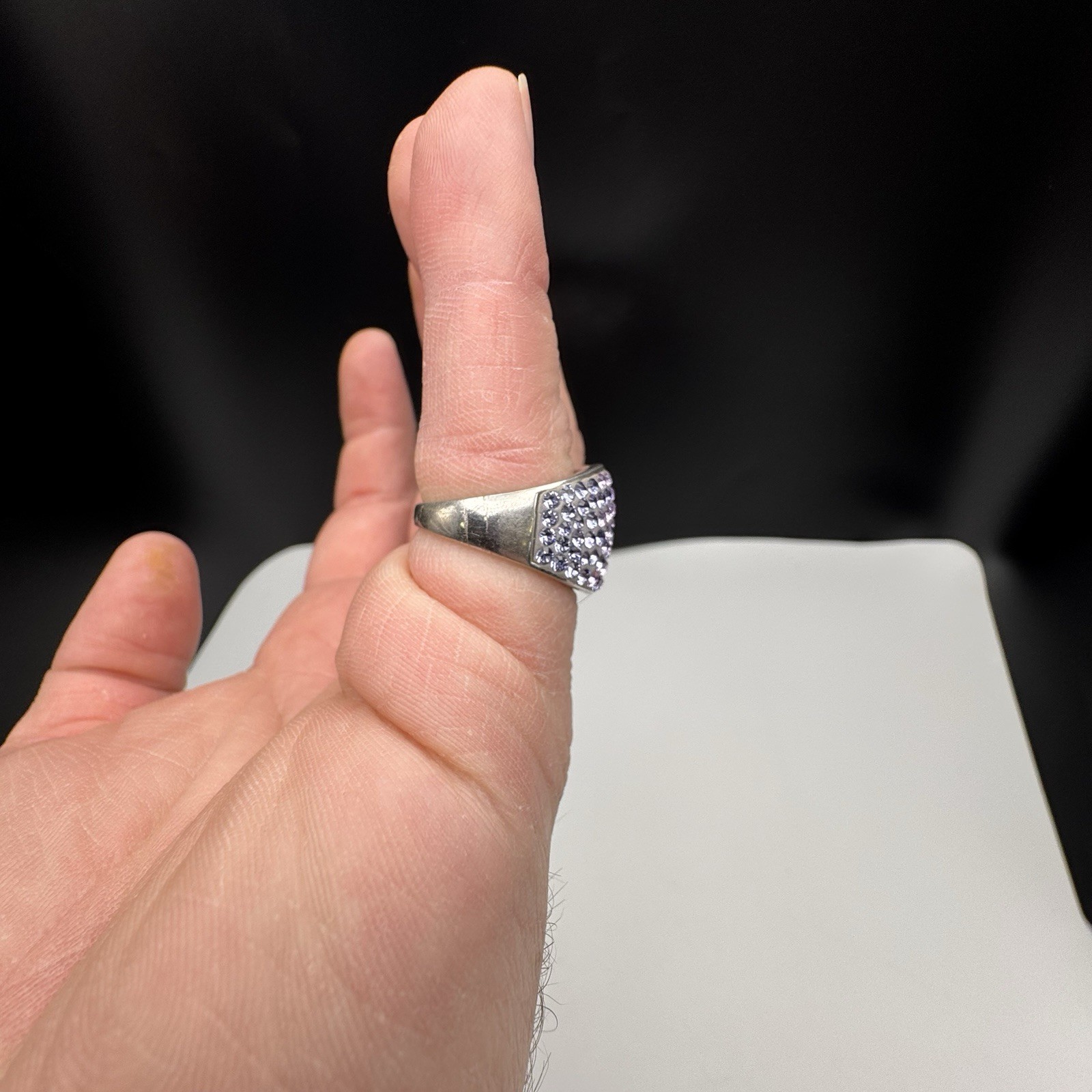 Sterling Silver 925 Gradient Effect Stone Colors … - image 7