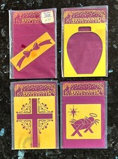 Dreamweaver Brass Stencils - misc - holiday and religious - lot of 4