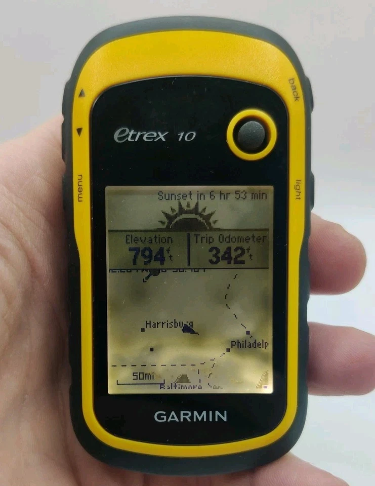 Receptor GPS portátil Garmin eTrex 10 2,2 pulgadas probado funcionando algunos problemas de pantalla Foto 2 de 4