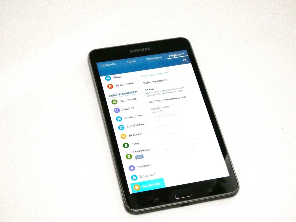 Samsung Galaxy Tab 4 7.0 SM-T230 Tablet schwarz 17,8cm 7" 8GB WiFi Android - Bild 2 von 4