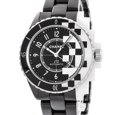 Chanel J12 H7988 Stainless Steel Ceramic 38mm Black Dial Automatic #HDW234