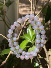 Purple Chalcedony Crystal/Gemstone Bead Stretch Bracelet 7-8mm Price For 1