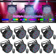 1-4pcs Wash Lighting 108W RGB Par Light DMX DJ Stage Disco Party Light w/Remote