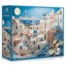 Santorini Greece 1000 Piece Jigsaw Puzzle Final Piece New