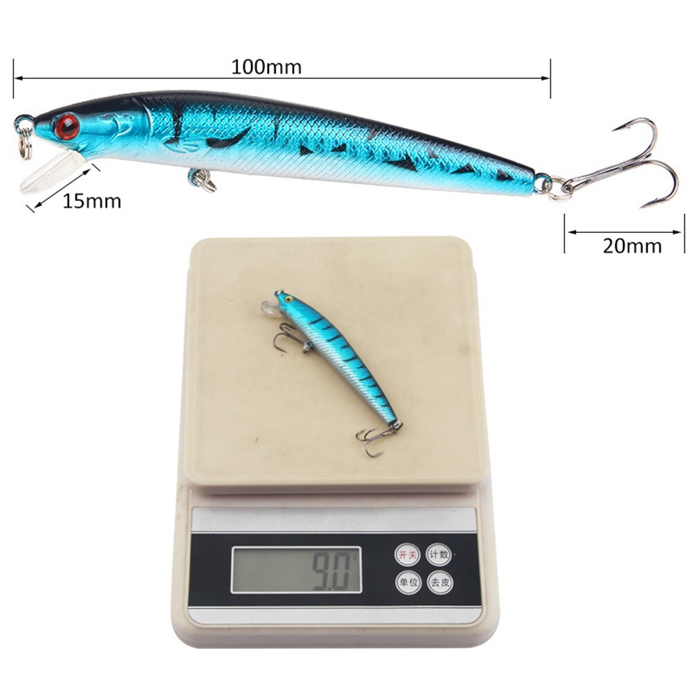 1 PCS 10cm 9g Minnow Fishing Lures Hard Bait Artificial Bass Pike