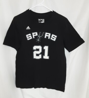 Adidas San Antonio Spurs #21 Tim Duncan T-Shirt Youth Size XL- 18