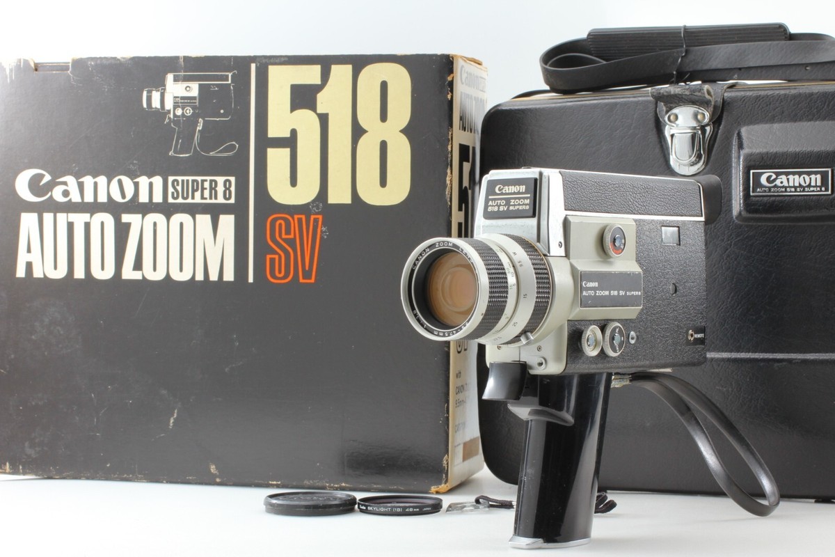 Near Mint w/ Box 】Canon Auto Zoom 518 SV Super8 Movie Near Mint w/ Box 】Canon Auto Zoom 518 SV Super8 Movie