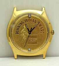 DEVOE PAINT ~ Running Indian Award Watch by Josten's ~ NEW BATTERY RARE EUC