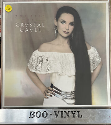 CRYSTAL GAYLE - THE BEST OF CRYSTAL GAYLE 12  VINYL LP RECORD EX / NM NICE COPY