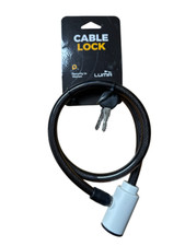 Bike Cycle Armoured Heavy Duty Security Cable Lock - 0.85m x 12mm 2 Keys